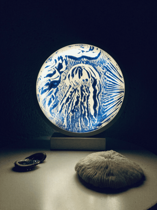 Julie Tournaire - réalisation de monotypes en estampe